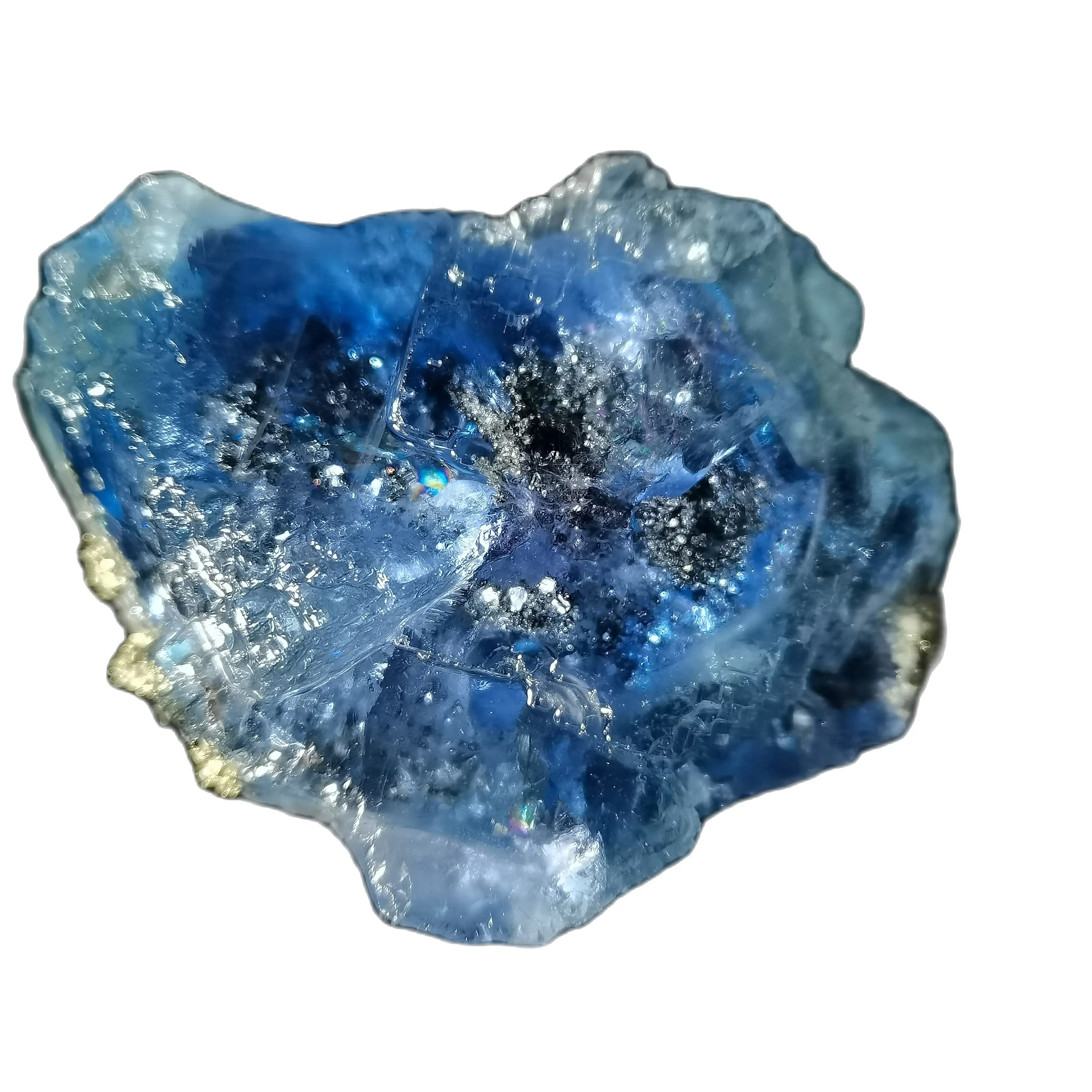 

247.9gMineral samples of natural marine blue fluorite