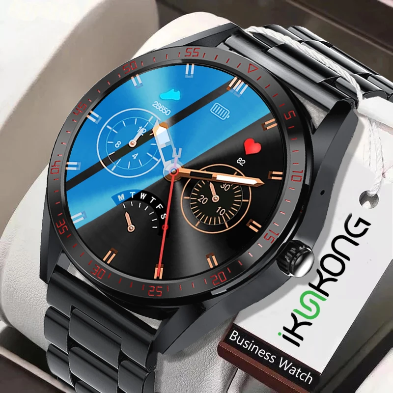 

Умные часы с AMOLED-экраном 454*454, мужские Смарт-часы с поддержкой bluetooth, звонков и локальной музыки, наушники TWS на базе Android