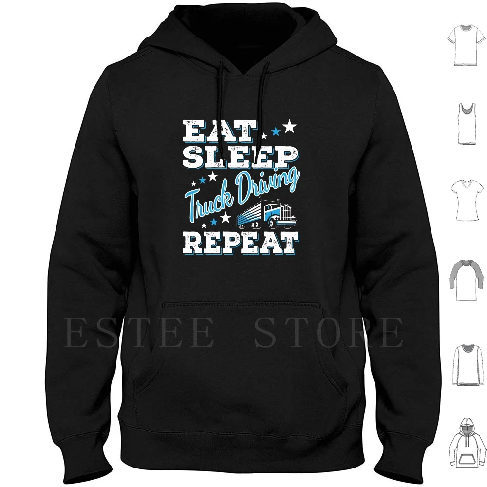 

Футболка с надписью «Eat Sleep Truck Driving»