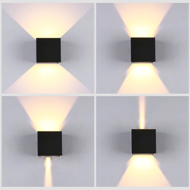 Настенный светодиодный квадратный приглушаемый светильник комнатное