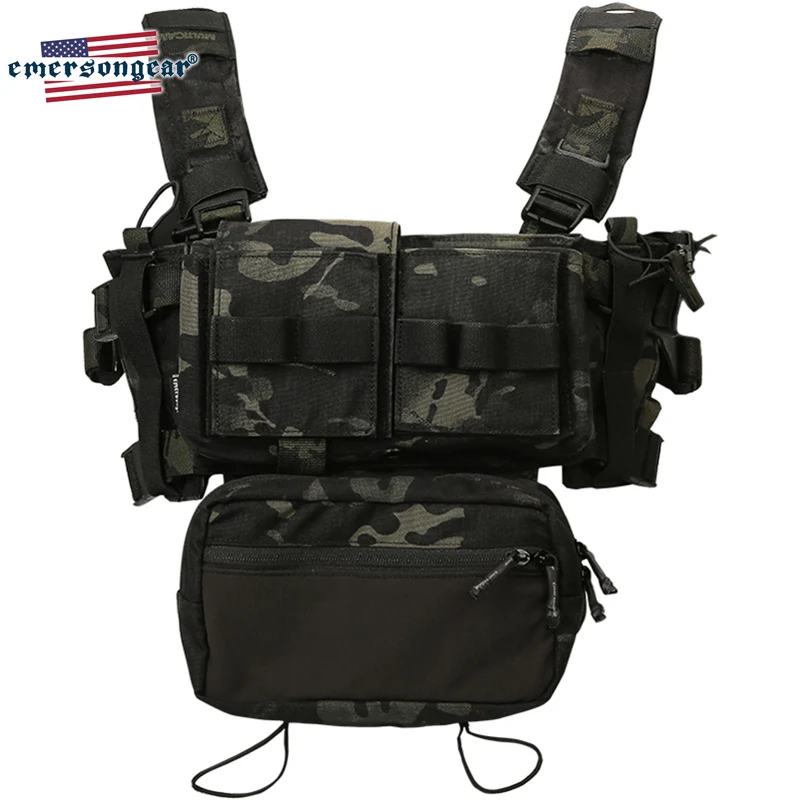 Emersongear Tactical MK3 Chest Rig For Plate Carrier Vest Micro Fight Hunting Airsoft Militar Army Mag Pouch Multicam Armor Gear | Спорт и