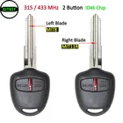 Пульт дистанционного управления для Mitsubishi Lancer Outlander MIT8, 315 МГц, 2 кнопки