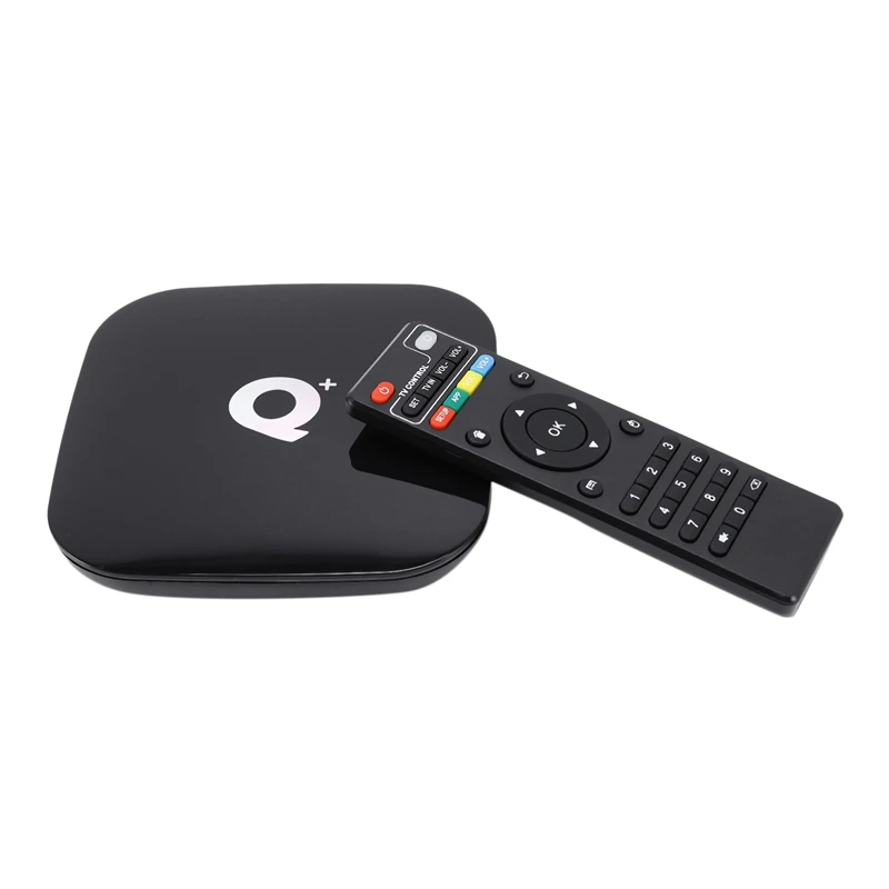 Приставка Смарт-ТВ Q Plus на Android 8 1 4 + 64 ГБ 1080P H.265 4K Wi-Fi 2 ГГц | Электроника