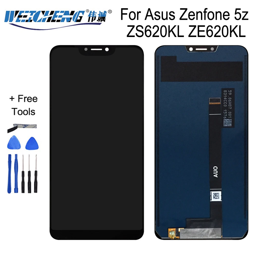 6 2 ''для Asus Zenfone 5z ZS620KL ЖК дисплей + сенсорный Для 5 ZE620KL экран дигитайзер Запасные