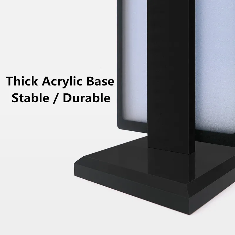 Двусторонняя акриловая настольная подставка 100*200 мм для меню и карт вертикальная