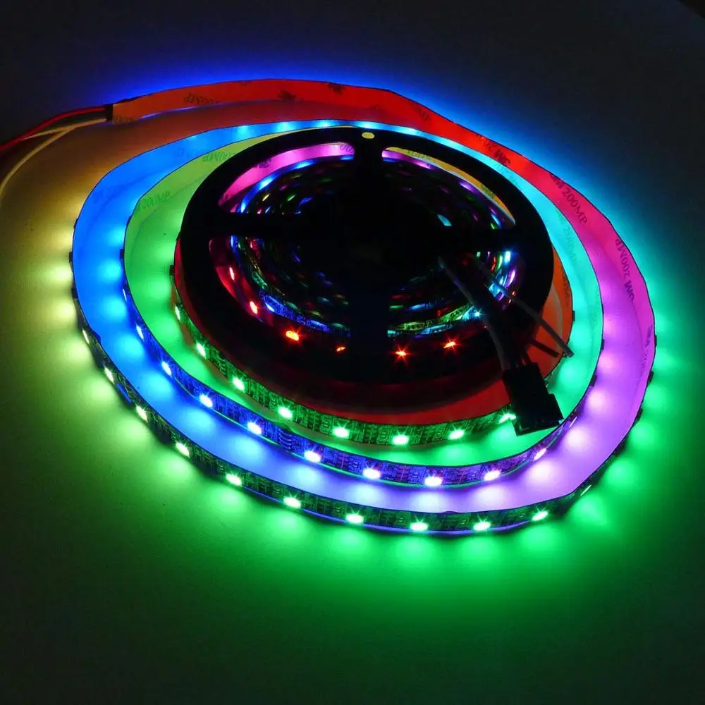 Пиксельная полноцветная светодиодная лента 5 м 12 В постоянного тока GS8208 RGB 60