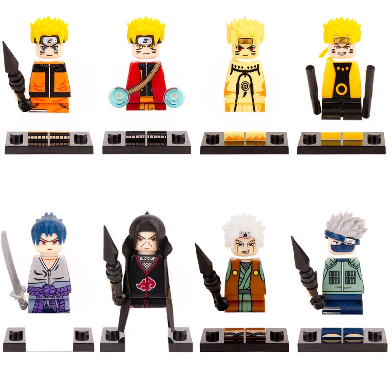 

Anime Naruto Characters Cartoon Jigsaw Puzzle Assembled Building Blocks Action Figures OPPBag Toys Childrens Gifts 8 Pieces Pack