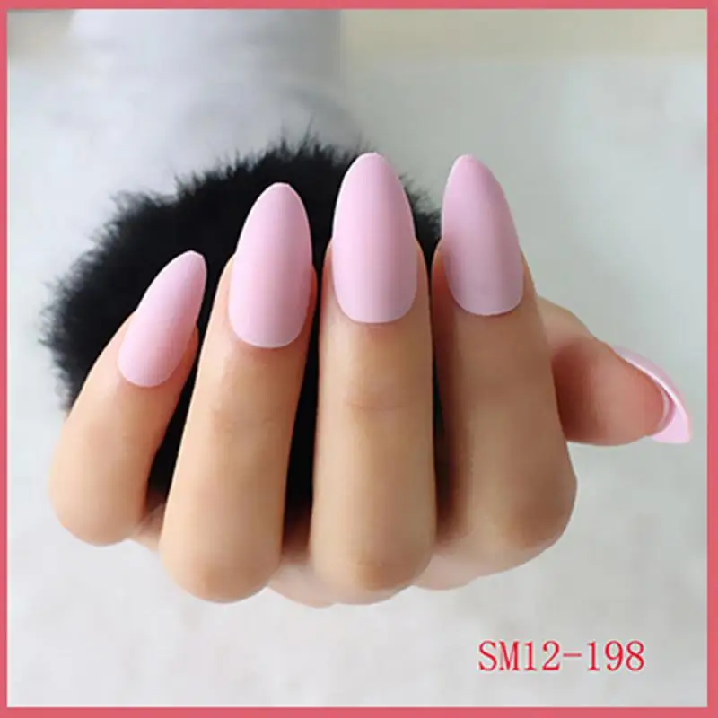 24 шт. искусственные накладные ногти сделай сам лак матовые Ложные Типсы для