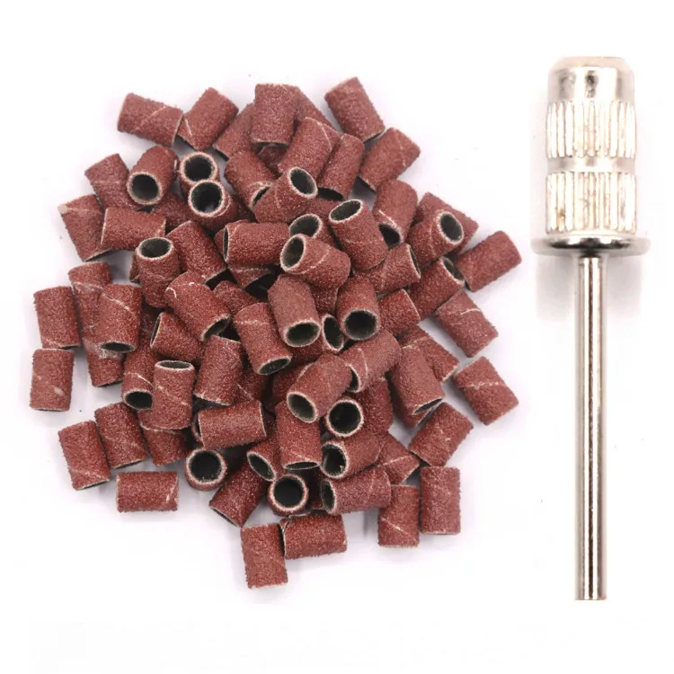 80 Mesh Emery Rod 100 шт шлифовальных лент+ наждачный стержень для педикюра, шлифовальная лента для педикюра, ножные электрические резаки для педикюра - Цвет: 80 Mesh Emery Rod