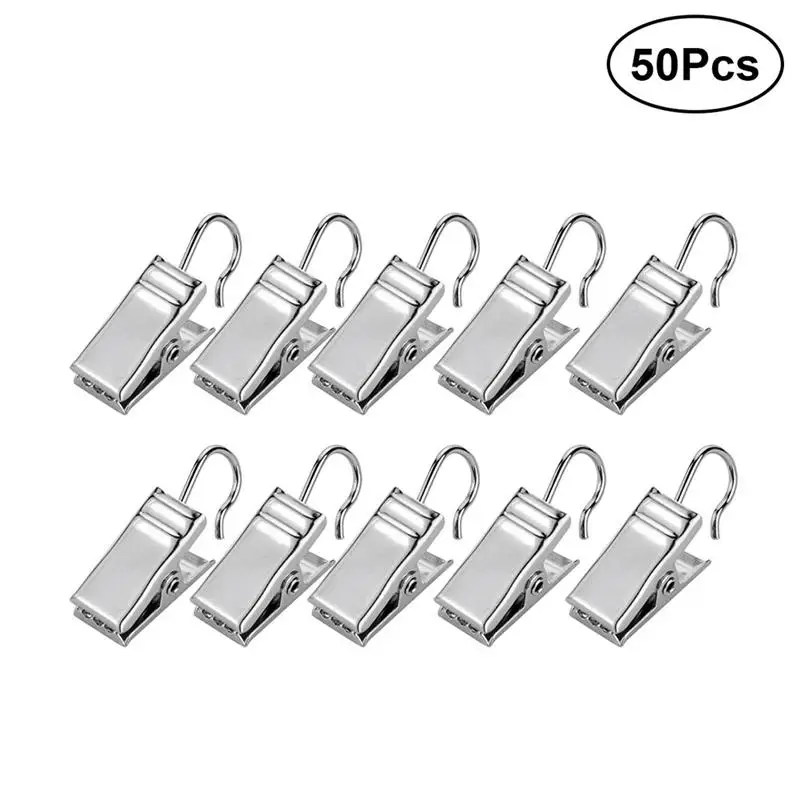 50 шт. небольшая занавеска крючки широкая плоская веревка вечерние подвесные