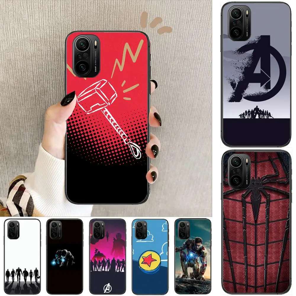 

Avengers Marvel Fashion Phone Case For xiaomi redmi POCO F1 F2 F3 X3 Pro M3 9C 10T Lite NFC Black Cover Silicone Back Prett mi 1