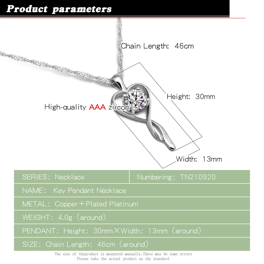 Благородное женское посеребренное ожерелье кулон милое популярные украшения
