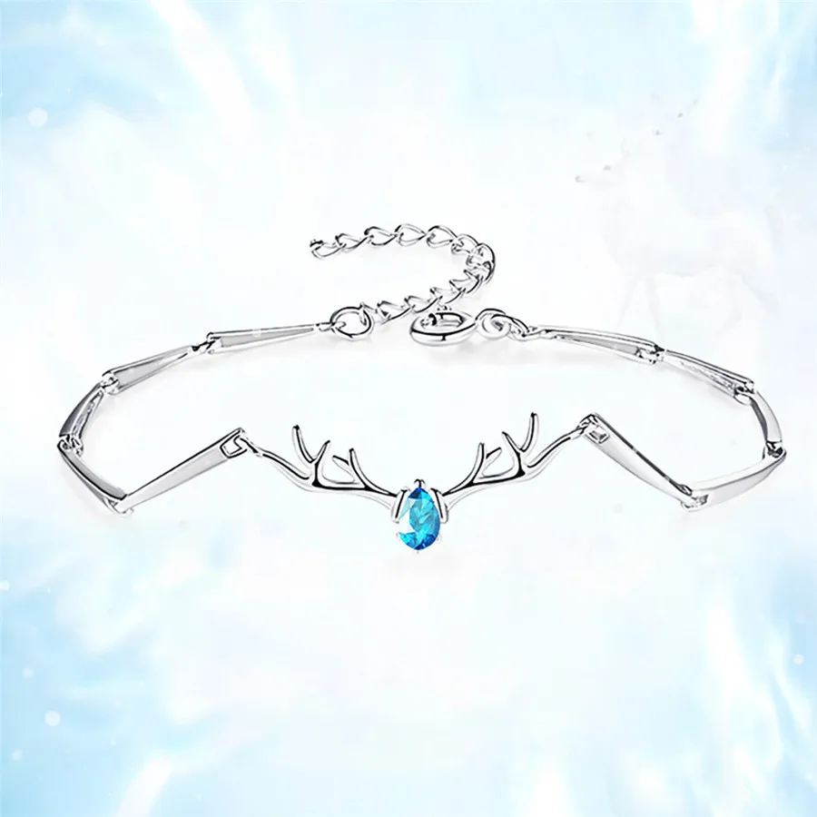 Роскошные женские туфли с циркониевым кристаллом манжеты браслет &quotрога&quot