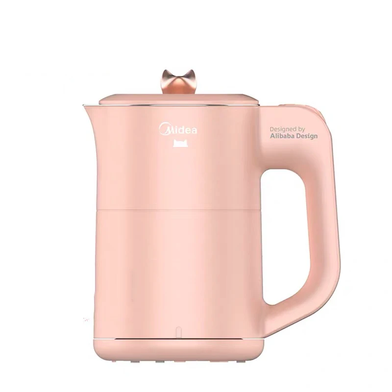 Aquecedor de Água Caldeira de Água de Aço Chaleira para Escritório em Casa Chaleira Elétrica Rápida Ebulição 600ml Mini Inoxidável Mk-sh06m102 110v-220v