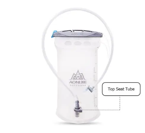 Top Tube Seat AONIJIE открытый мешок воды для кемпинга Пешие прогулки Альпинизм Велоспорт Бег складной PEVA Спорт гидратации мочевого пузыря 1.5L 2L 3L - Цвет: Top Tube Seat