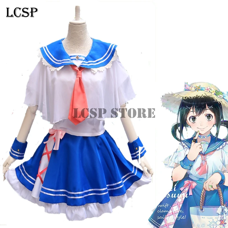 LCSP мой герой Академия Asui Tsuyu Косплей Костюм японское аниме морская Униформа