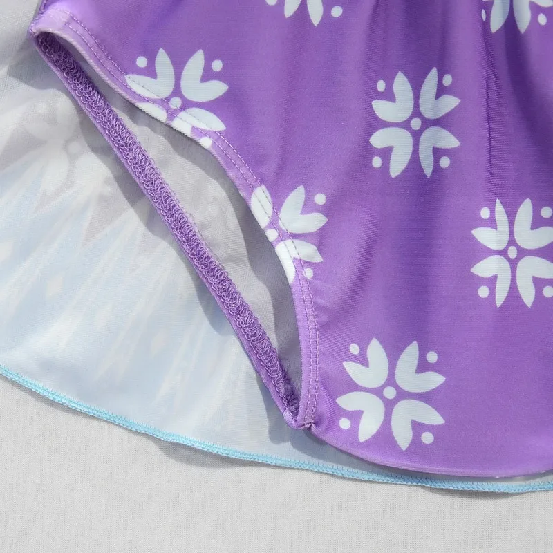 Детский костюм принцессы Эльзы и Анны купальный с героями мультфильмов Снежной