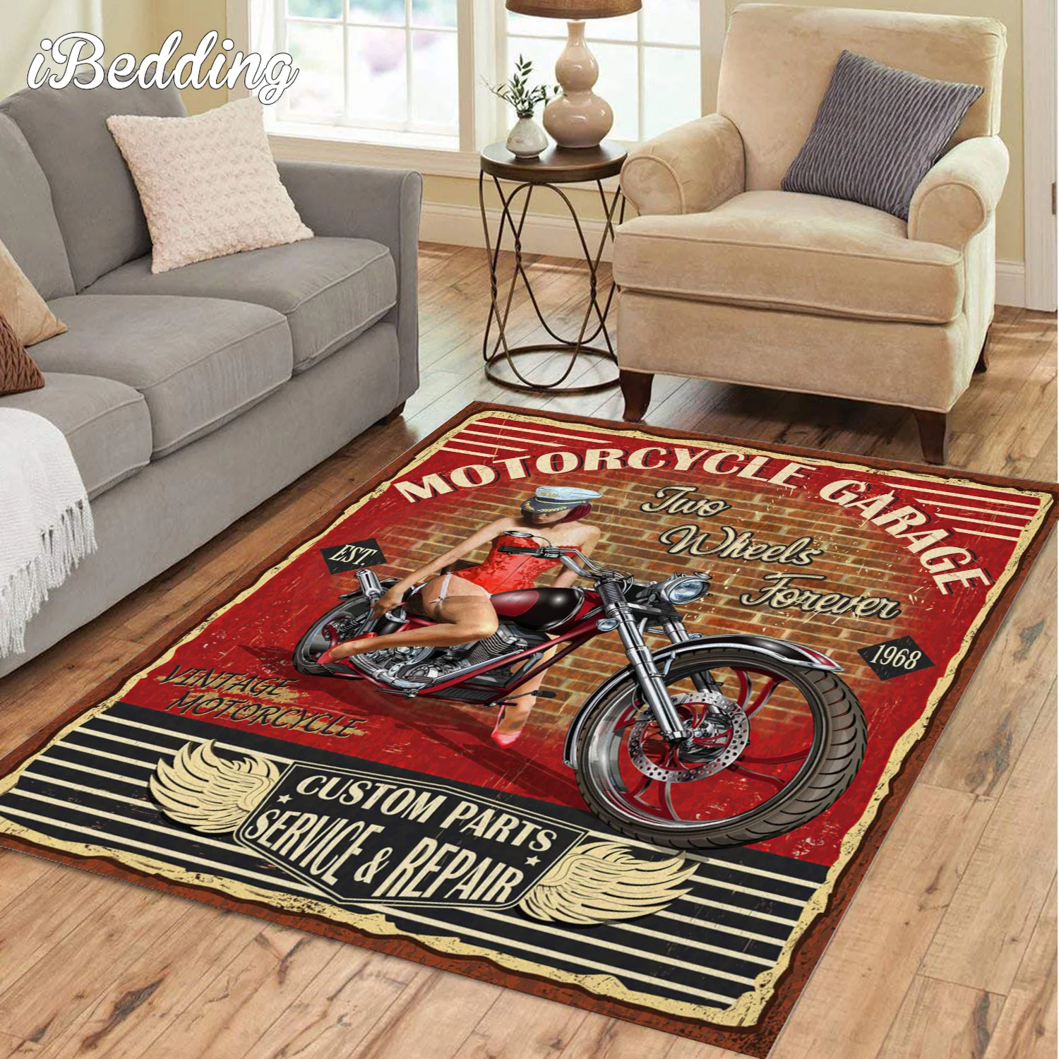 Новый красивый напольный коврик для мотоцикла с надписью девушек дверной