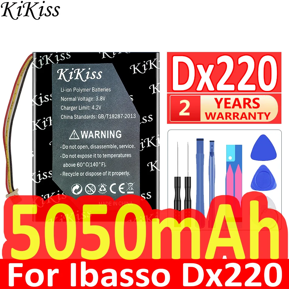 

5050mAh KiKiss Powerful Battery for Ibasso Dx220 Player New Lithium Polymer Rechargeable Accumulator Pack Replacement Batteries