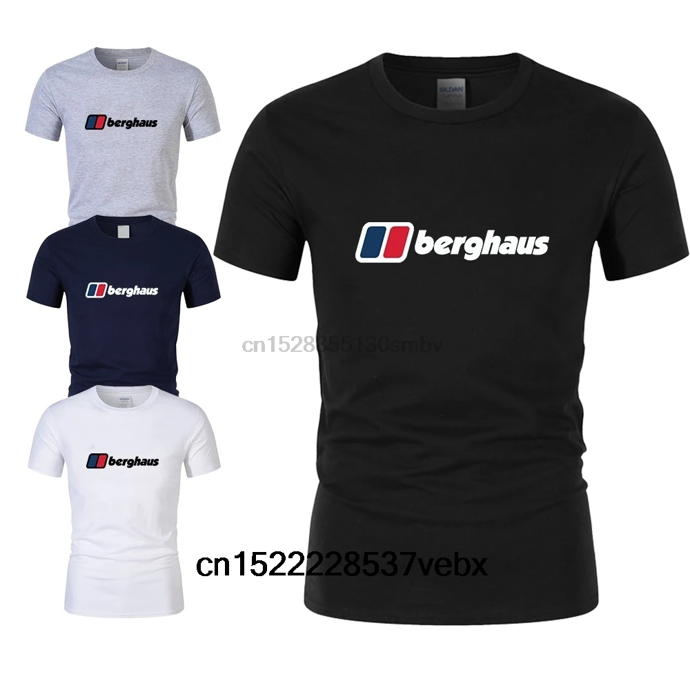 

Fashion Berghaus Logo Print Mens Casual Cotton T-shirt mens T-shirt short Sleeve T-shirt