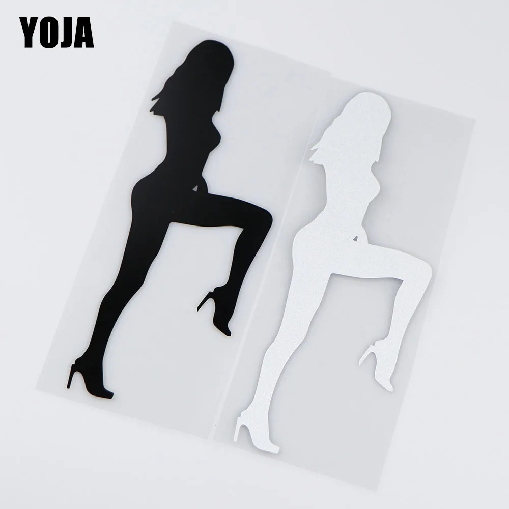 

YOJA 7x18,8 см Виниловая наклейка с изображением сексуальной танцующей девушки, аксессуары для украшения автомобиля