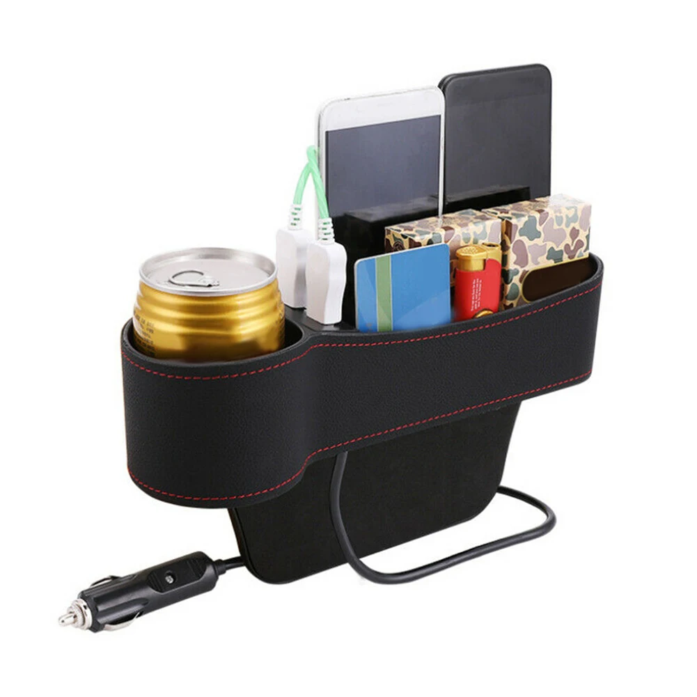 1X Car Seat Organizer Crevice Storage Box Car Organizer Gap Slit Filler Holder For Wallet Phone Slit Pocket Auto Car Accessories