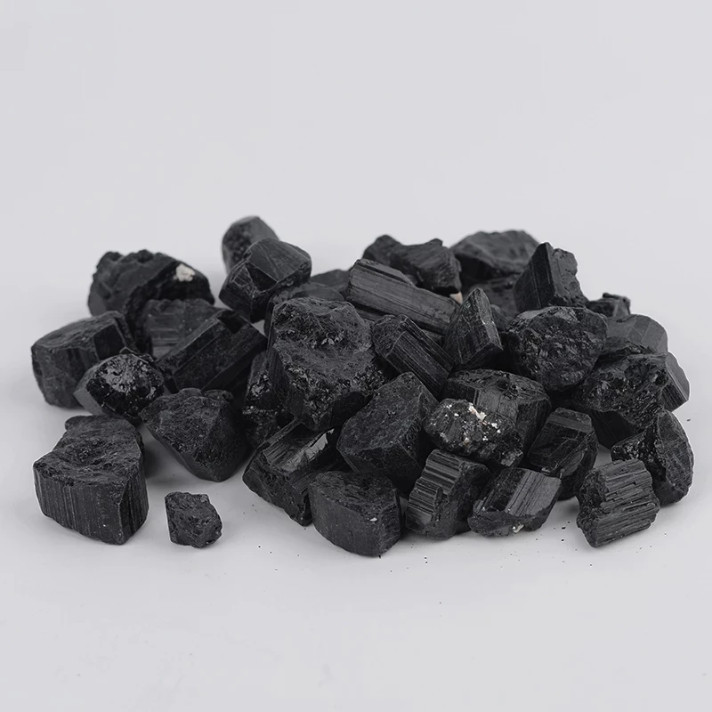 50 г/100 г натуральный черный турмалин гравий кристалл драгоценный камень