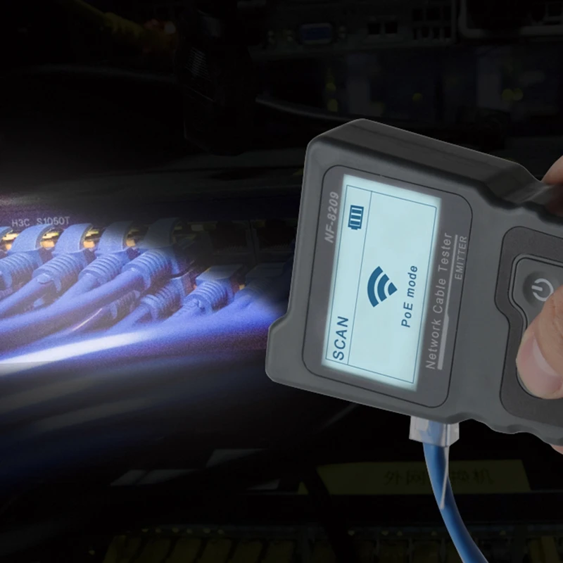 NOYAFA NF 8209 ЖК дисплей Дисплей измерения Длина Lan кабель POE провода проверки Cat5 Cat6