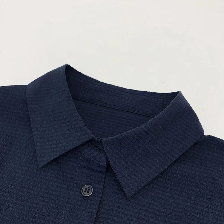 

Women Solid Color Blouse Office Lady Puff Sleeve Turn-down Collar Buttons Shirt 2020 Summer New Female Clothes