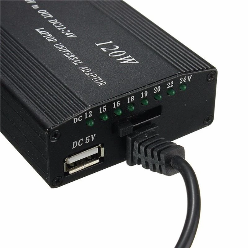 Hot TTKK Multifunction Laptop Adapter Power Charger Universal 120W Car DC Notebook AC Power-EU Plug | Электроника