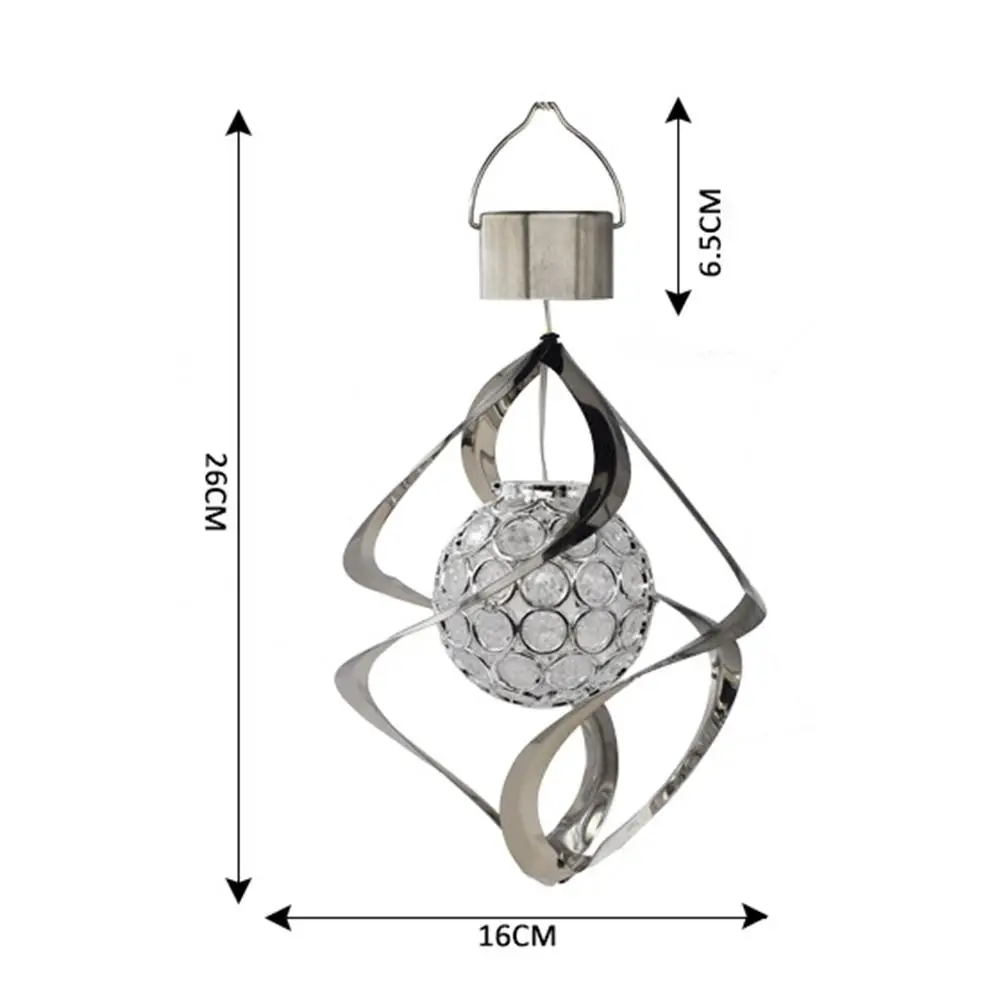 

Solar Wind Chime LED Color Changing Hanging Light Decorative Solar Powered LED Wind Spinner Light for Garden