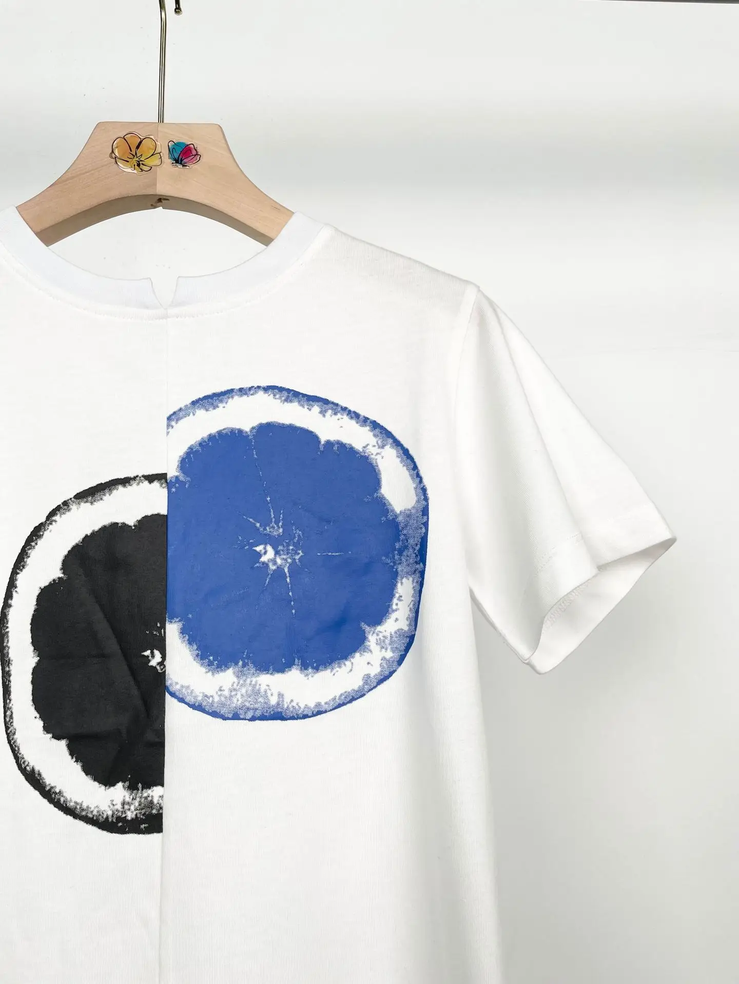 

Summer Women's 2021 New Popular Short T-shirt Women's Fashion Fruit Printed White Cotton T-shirt