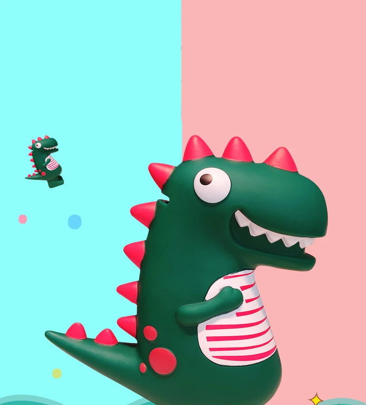 

Cute Dinosaur Money Boxes Creative Cartoon Mini Fall-proof Plastic Saving Container Piggy Bank Home Decorative Ornament Gifts