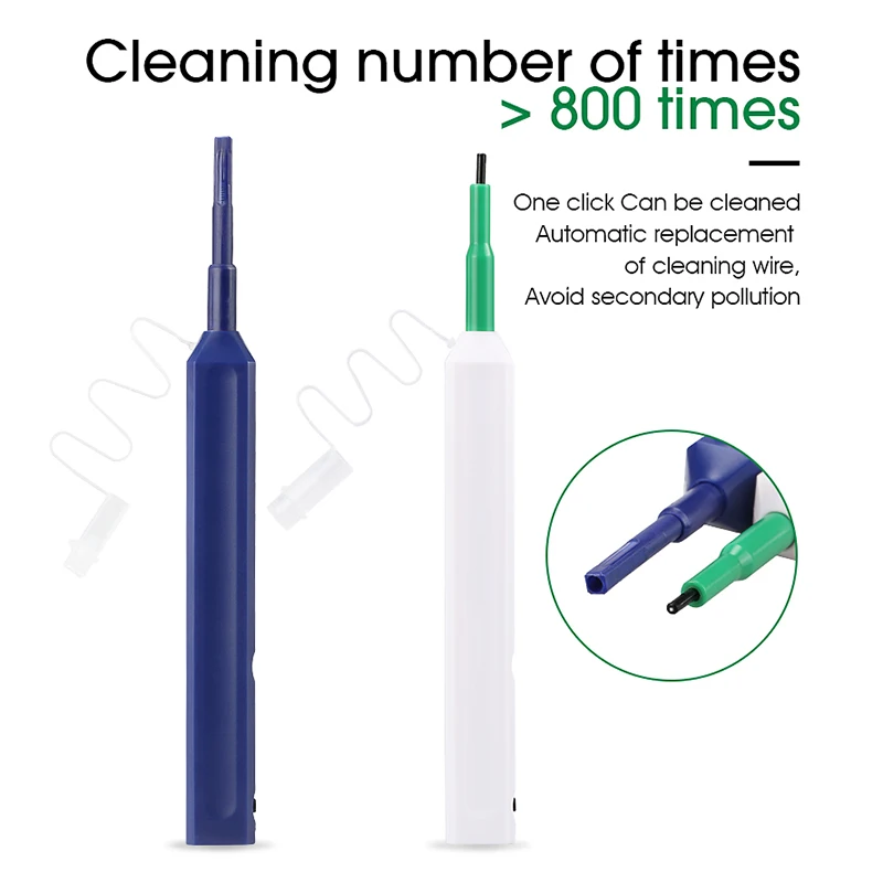 Skylynn High Quality Pen type Tools 1.25mm LC/MU 2.5mm SC/FC/ST One Click Fiber Optic Connector Cleaner