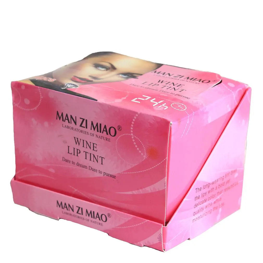 Красное вино жидкость для губ 24 штук в штучной упаковке стойкий увлажняющий