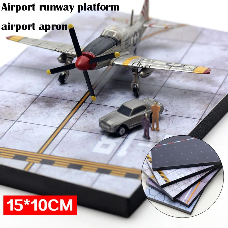 

Airport runway platform airport apron Static Aircraft Runway Model Military Sand Table 15*10 cm