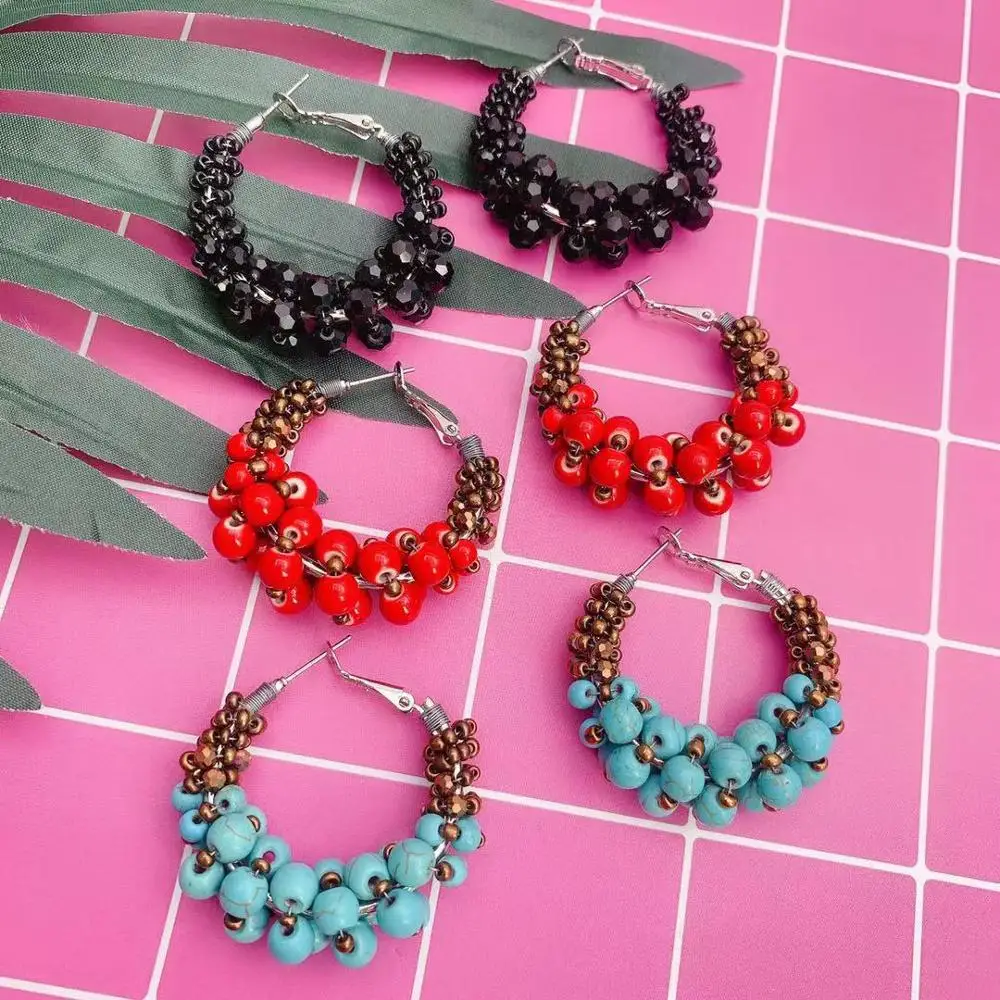 Серьги из родия модные ювелирные изделия серьги свадебные подарки Женские