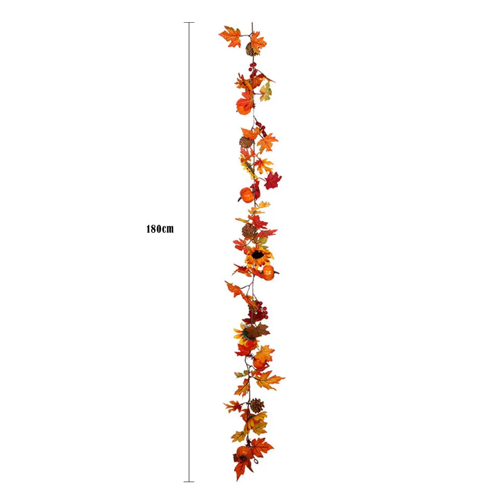 Искусственный осенний кленовый лист гирлянда &quotПодсолнух&quot растения