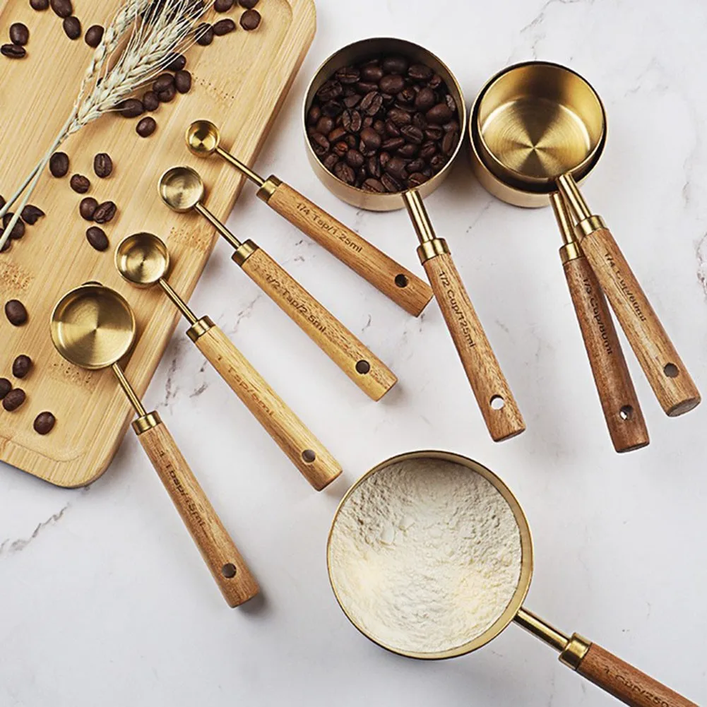 

4Pcs/set Kitchen Tools Measuring Spoons Set Cake Baking Measuring Cups Tea Spoon Coffee Sugar Scoop Cooking Baking Tools