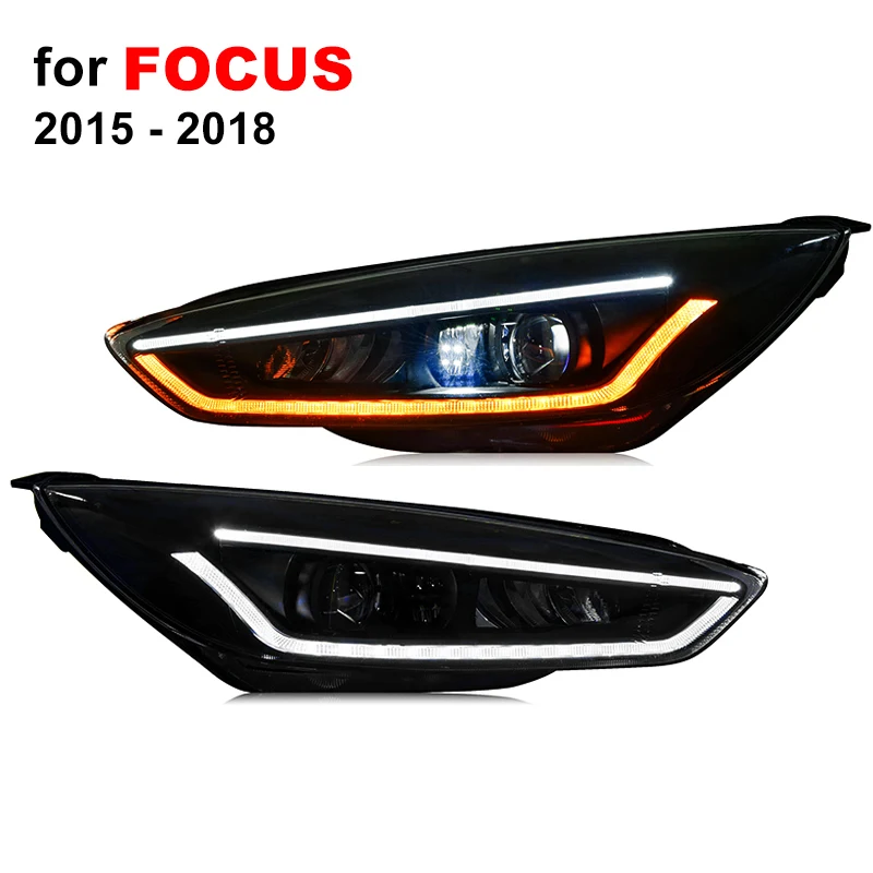 Головной светильник в сборе для Ford Focus 2015 2016 2017 2018 левый и правый с светодиодный DRL
