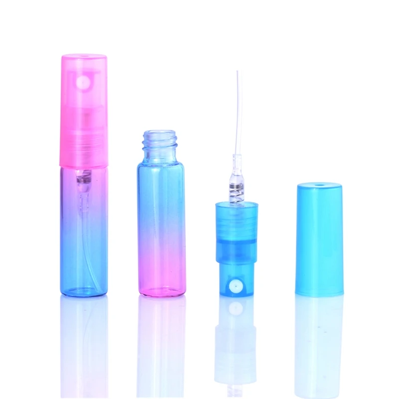 

15Pcs 4Ml Gradient Color Mini Portable Perfume Bottle, Atomizer Empty Cosmetic Containers for Travel