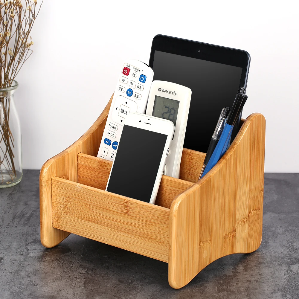 Ящик для хранения пультов дистанционного управления 3 Органайзер с отделениями