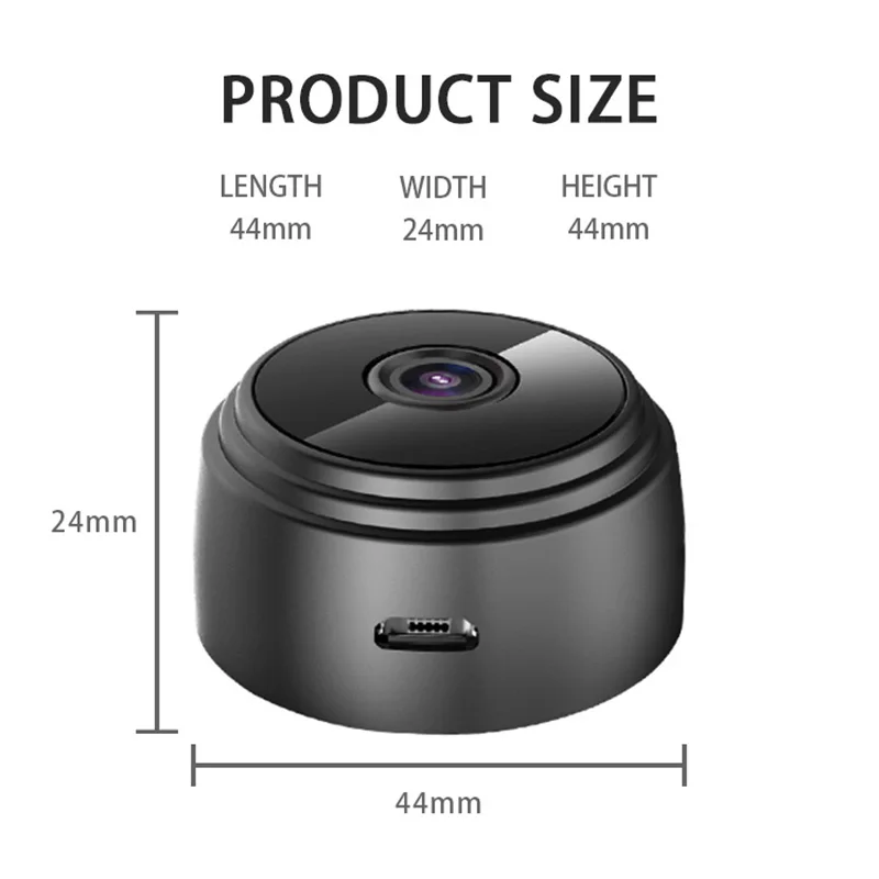 Беспроводная мини камера видеонаблюдения с Wi Fi HD 1080P|Камеры видеонаблюдения| |