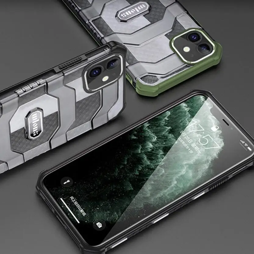 

Military Certified Airbag Anti-Fall Phone case For Apple iPhone 7 8 Plus X Xs Max Xr 11 12 Pro Max Mini All-inclusive Back Cover