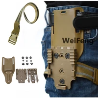 tactical drop leg band strap gun holster adapter for glock 17 m9 p226 quick locking system kit qls 22 19 pistol belt platform