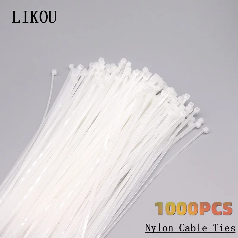 Нейлоновые кабельные стяжки LIKOU ширина 2 мм длина 60 80 100 120 150 200 мм|Кабельные стяжки|