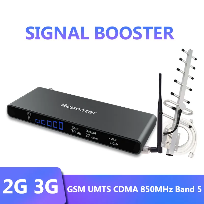 850 МГц repetidor celular Band 5 CDMA/GSM усилитель сигнала voice 2G/3G сотовый телефон сигнал