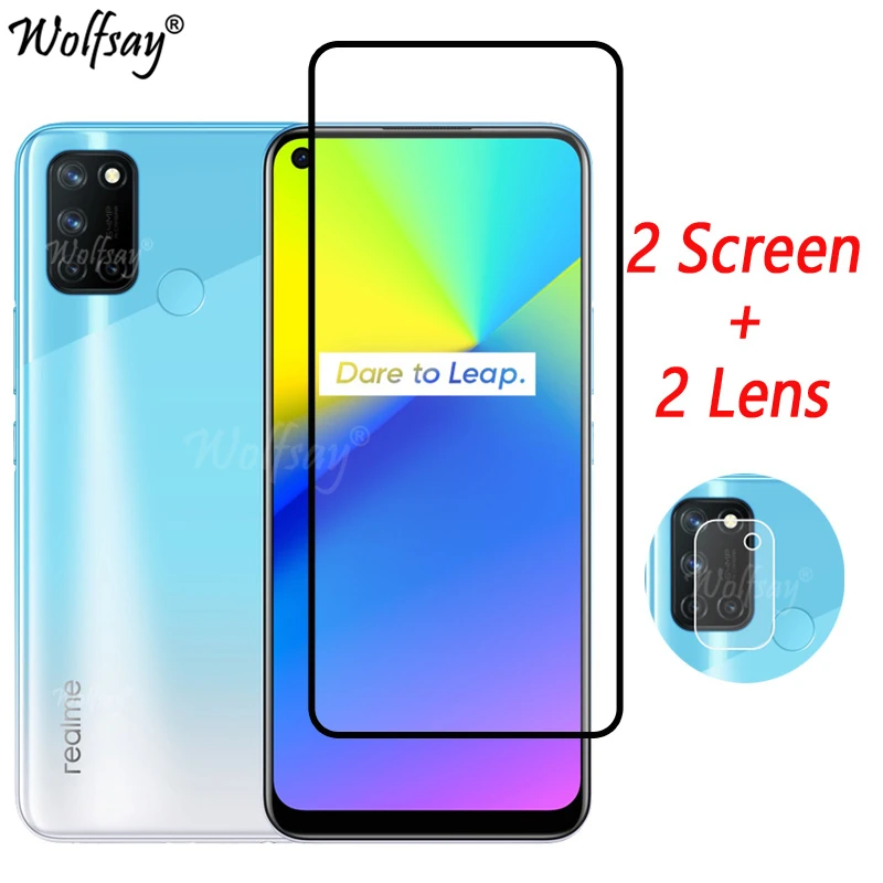 Full Cover Tempered Glass For Oppo Realme 7i Screen Protector For Oppo Realme 7i 6S 6 X7 7 Pro Camera Glass For Realme 7i Glass 