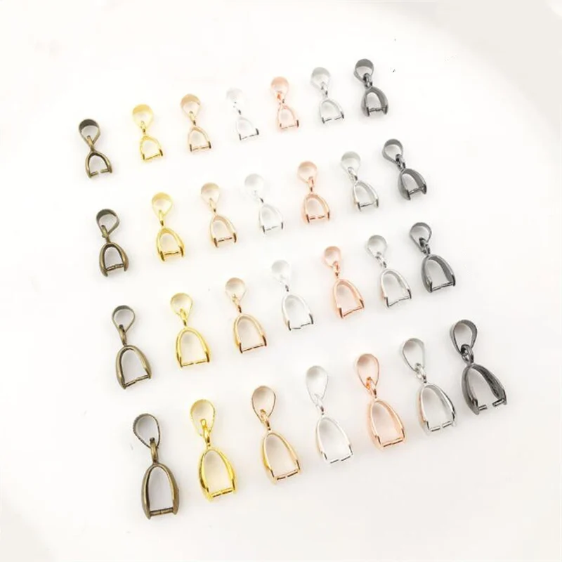 

20pcs 5x15mm 8x19mm Melon Seeds Buckle Pendants Clasps Hook Clips Bails Connectors Charm Bail Beads Supplies For Jewelry DiY
