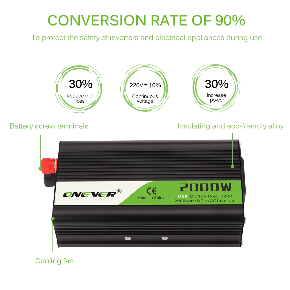 Модифицированный немодулированный синусоидальный сигнал зарядка через USB 2000 Вт